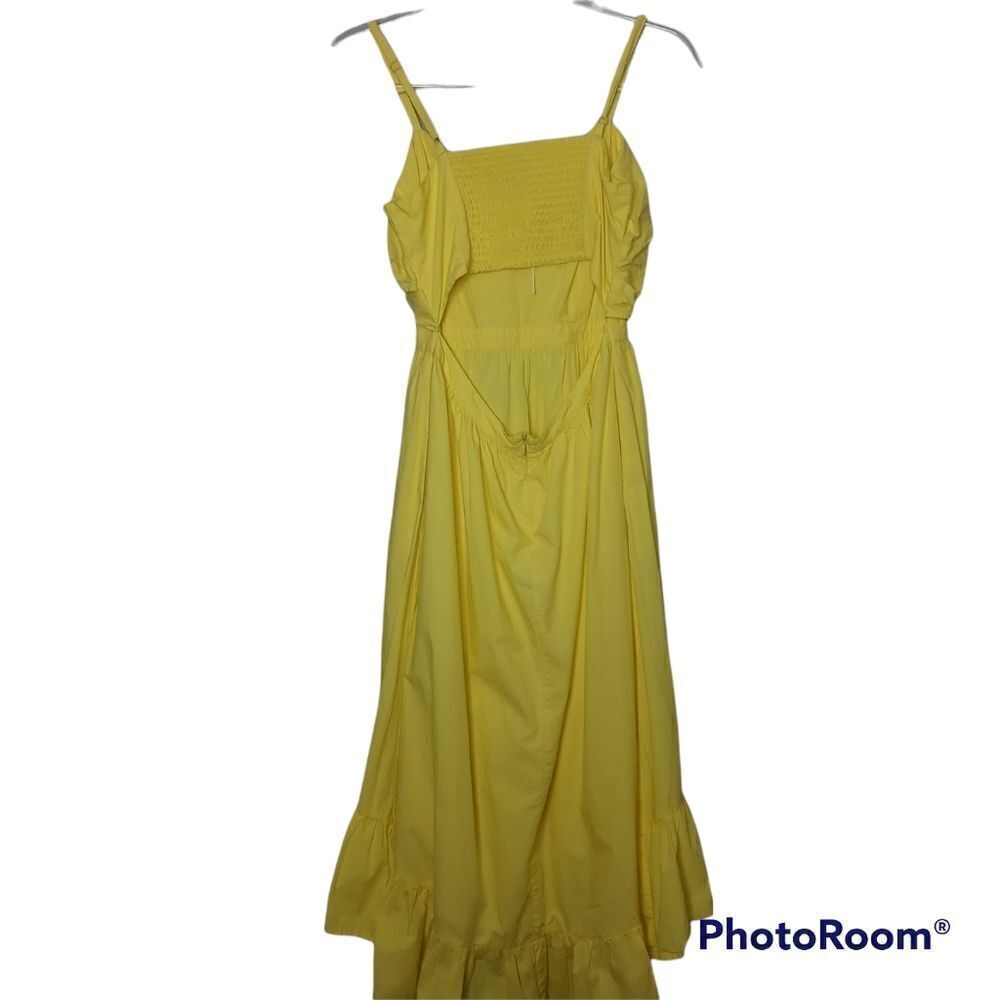Joie Clorinda Tie Front Cut Out Yellow Dress - Picture 12 of 12